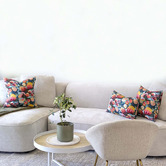 Roseby Lifestyle Products 3 Piece Alma Midnight Bush Cotton Canvas Cushion Set