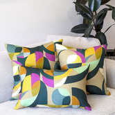 Roseby Lifestyle Products 3 Piece Salem Mid-Century Linen Cushion Set