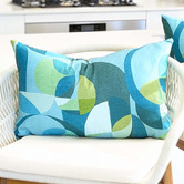 Roseby Lifestyle Products Morris Mid-Century Linen Lumbar Cushion