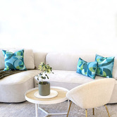 Roseby Lifestyle Products 3 Piece Morris Mid-Century Linen Cushion Set