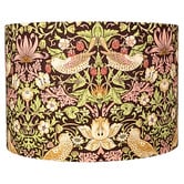 Roseby Lifestyle Products Strawberry Thief-William Morris Chocolate Cotton Lamp Shade