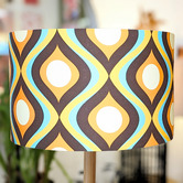 Roseby Lifestyle Products Balliol Retro Ogee Cotton Lamp Shade