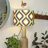 Roseby Lifestyle Products Balliol Retro Ogee Cotton Lamp Shade