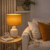 Roseby Lifestyle Products Liberty Dark Mustard Linen Lamp Shade