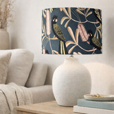 Roseby Lifestyle Products Yellow Tailed Black Cockatoo Cotton Lamp Shade