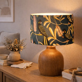 Roseby Lifestyle Products Yellow Tailed Black Cockatoo Cotton Lamp Shade