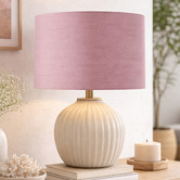 Roseby Lifestyle Products Liberty Pink Linen Lamp Shade