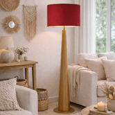 Roseby Lifestyle Products Liberty Red Linen Lamp Shade