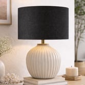 Roseby Lifestyle Products Liberty Black Linen Lamp Shade