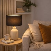 Roseby Lifestyle Products Liberty Black Linen Lamp Shade