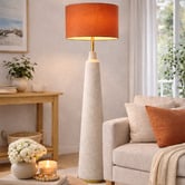 Roseby Lifestyle Products Liberty Orange Linen Lamp Shade