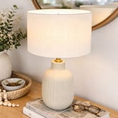 Roseby Lifestyle Products Gillespie White Linen Lamp Shade