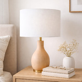 Roseby Lifestyle Products Gillespie White Linen Lamp Shade