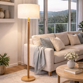 Roseby Lifestyle Products Gillespie White Linen Lamp Shade