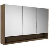 Timberline Sanremo 1200mm Mirrored Shaving Cabinet with Open Shelf