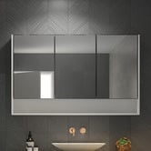 Timberline Sanremo 1200mm Mirrored Shaving Cabinet with Open Shelf