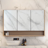 Timberline Sanremo 1200mm Mirrored Shaving Cabinet with Open Shelf