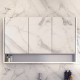 Timberline Sanremo 1200mm Mirrored Shaving Cabinet with Open Shelf