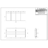 Timberline Tennessee 4 Door Shaving Cabinet