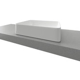Timberline Enchant 500mm Rectangular Ceramic Above Counter Basin