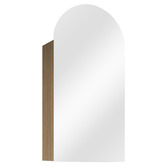 Timberline Church 400mm Arch Mirrored Shaving Cabinet with Melamine Shelves