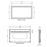 Timberline Satin White Halifax Rectangular Wall Mirror