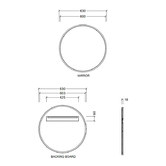 Timberline Portland Round Wall Mirror
