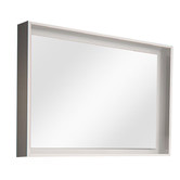 Timberline Satin White Halifax Rectangular Wall Mirror