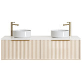 Timberline Elwood 1500mm Dockland Wall Hung Double Vanity Unit