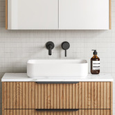Timberline Enchant 500mm Rectangular Ceramic Above Counter Basin