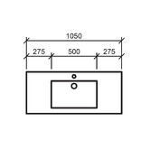 Timberline Regal Countertop with Single Integrated Basin