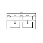 Timberline Regal Countertop with Double Integrated Basin