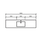 Timberline Regal Countertop with Single Integrated Basin