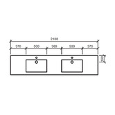 Timberline Regal Countertop with Double Integrated Basin