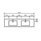Timberline Regal Countertop with Double Integrated Basin