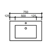 Timberline Grand Countertop with Single Integrated Basin