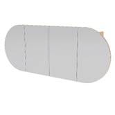 Timberline Ballad 1500mm Oval Mirrored Shaving Cabinet