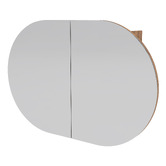 Timberline Ballad 900mm Oval Mirrored Shaving Cabinet