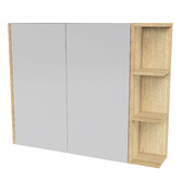 Timberline New York 900mm Rectangular Mirrored Shaving Cabinet