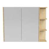 Timberline New York 900mm Rectangular Mirrored Shaving Cabinet