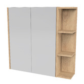 Timberline New York 750mm Rectangle Mirrored Shaving Cabinet