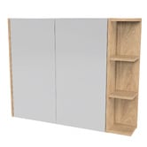 Timberline New York 900mm Rectangular Mirrored Shaving Cabinet