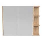 Timberline New York 900mm Rectangular Mirrored Shaving Cabinet