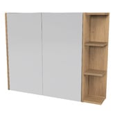Timberline New York 900mm Rectangular Mirrored Shaving Cabinet
