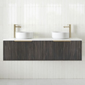 Timberline Elwood 1500mm Dockland Wall Hung Double Vanity Unit