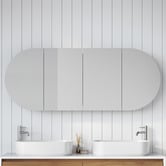 Timberline Ballad 1500mm Oval Mirrored Shaving Cabinet
