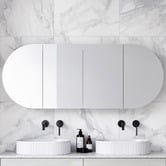 Timberline Ballad 1500mm Oval Mirrored Shaving Cabinet