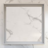 Timberline Satin White Halifax Rectangular Wall Mirror