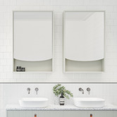 Timberline Pure Bliss 600mm Rectangular Mirrored Shaving Cabinet