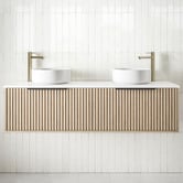 Timberline Elwood Apollo 1500mm Wall Hung Double Vanity Unit